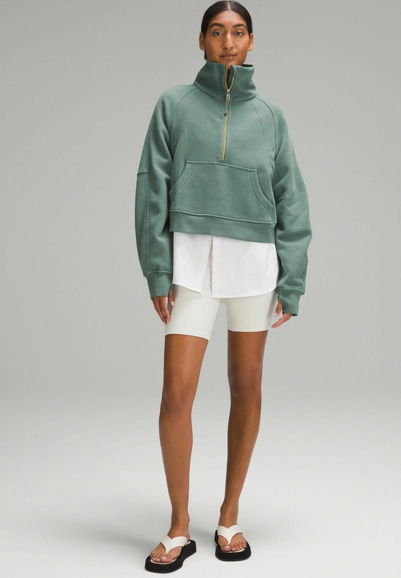 lululemon SCUBA OVERSIZED FUNNEL NECK - Sweatshirt - medium forest/vert -  ZALANDO.FR