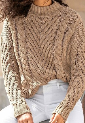 LASCANA, Pullover - beige