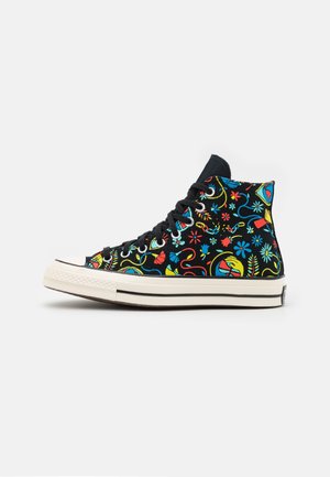 High-top trainers - black