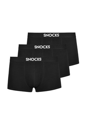 3 PACK BOXERSHORTS MIT KURZEM BEIM - Lange Boxershorts - schwarz