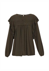 Hosszú ujjú felső - black green