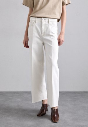 LE JANE WIDE CROP RAW FRAY - Jeans Relaxed Fit - au natural clean