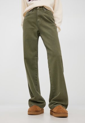 WIDE LEG  - Jeans baggy - verde militare scuro