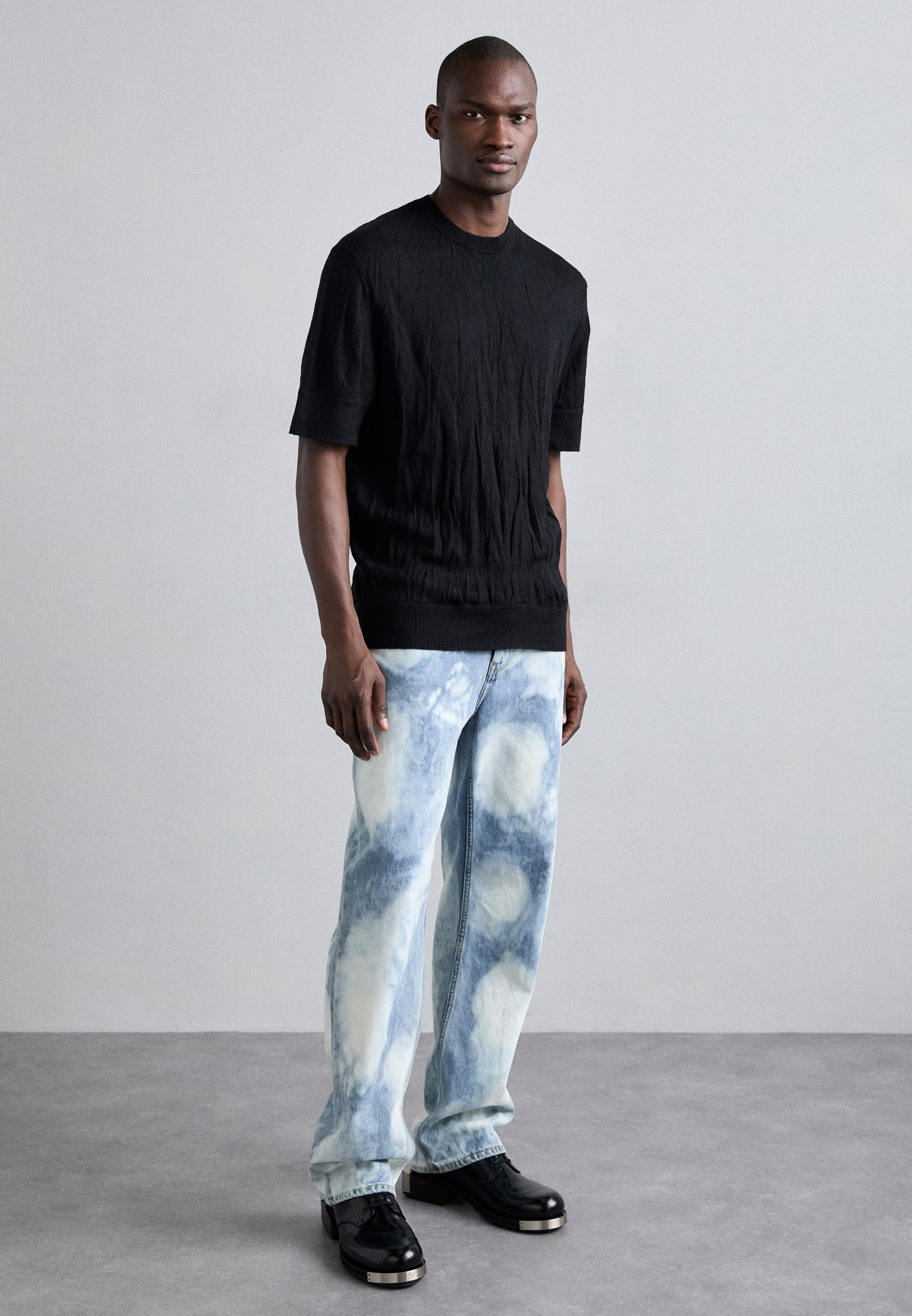 HELMUT LANG｜SHORT-SLEEVED ROUND NECK T-SHIRTS (Crushed HELMUT LANG｜SHORT-SLEEVED ROUND NECK T-SHIRTS (Crushed