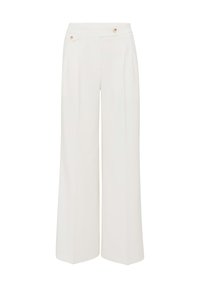 OPUS WIDE LEG PANTS MARZENA ASYMMETRIC - Broek - milk