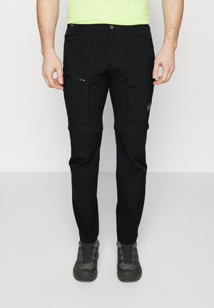 Mammut ZINAL HYBRID ZIP OFF PANTS - Trousers - black