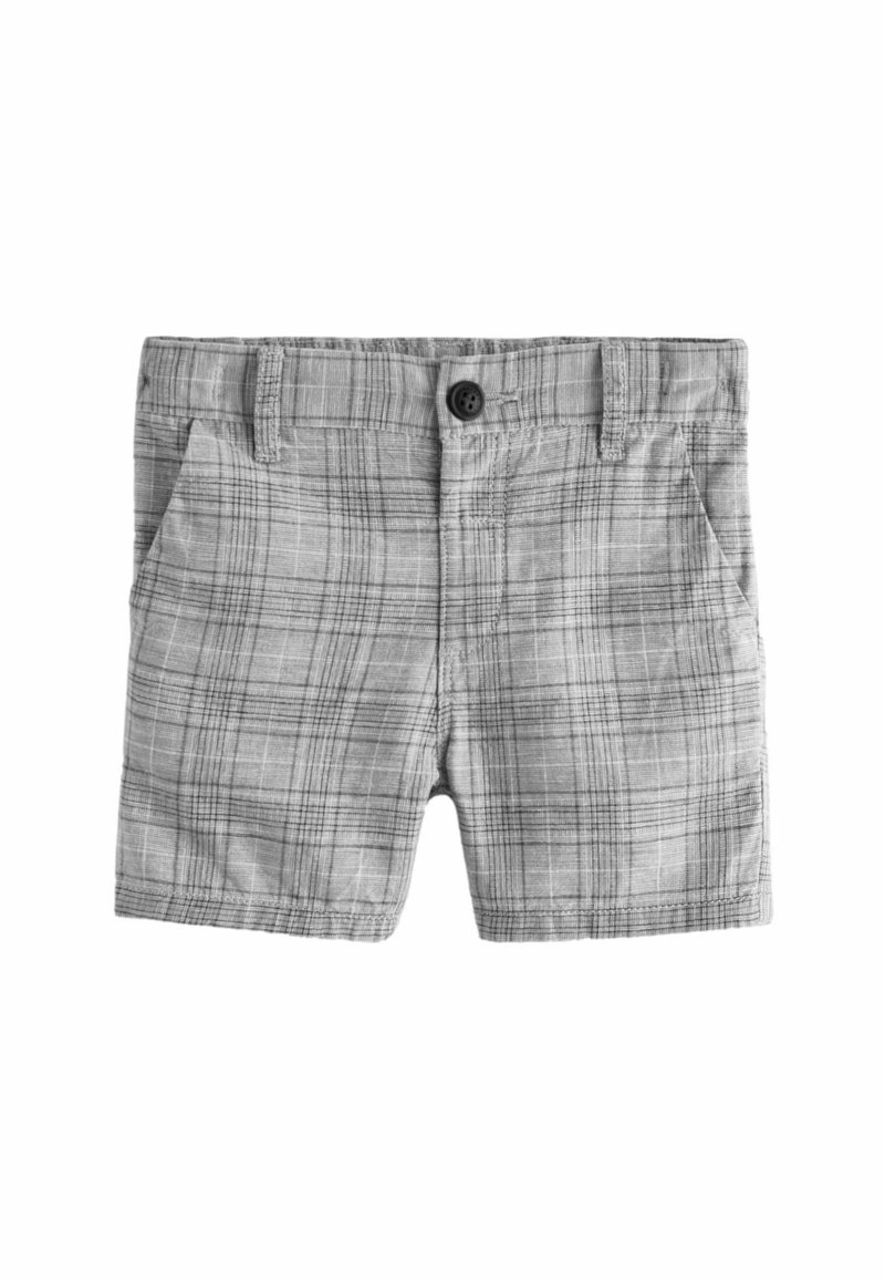 Next REGULAR FIT - Shorts - grey check linen