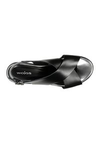 Wojas Sandali con plateau - czarny