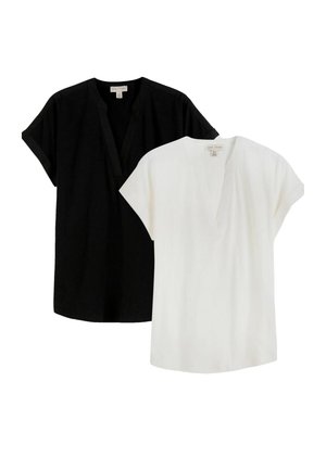 Love & Roses 2 PACK - T-shirts basic - black and white