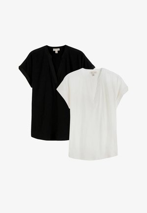 Love & Roses, 2 PACK - T-shirt basic - black and white