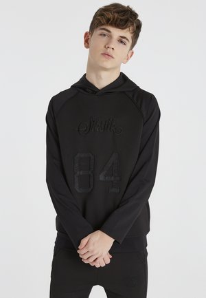 RETRO OVERHEAD HOODIE - Hoodie - black