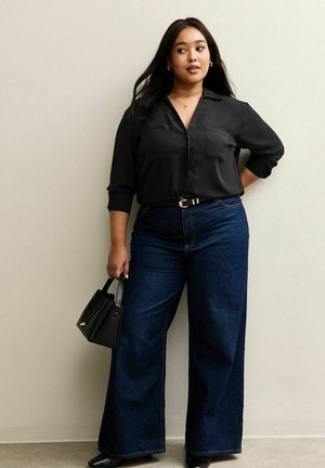 FRONT POCKET - Overhemdblouse - black