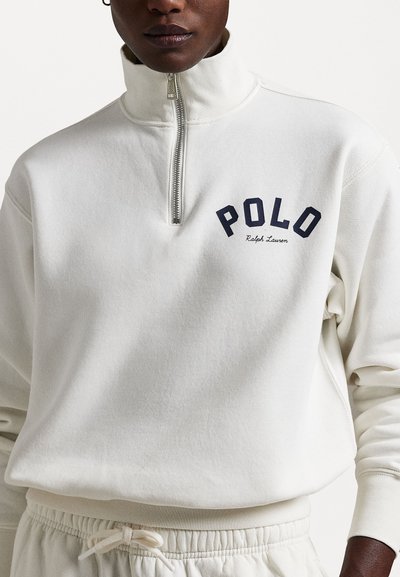 Polo Ralph Lauren LOGO FLEECE QUARTER ZIP - Mikina - nevis