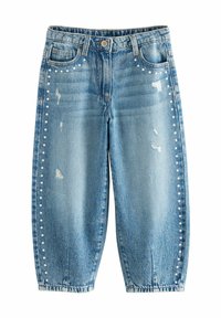 Next - STUD EMBELLISHED BARREL - Jeans Relaxed Fit - mid blue denim Thumbnail-Bild 1