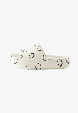 CHUNKY - Badslippers - white black print