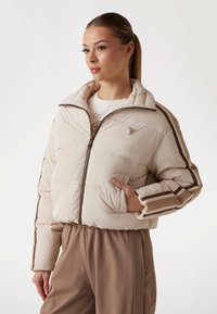 Guess BANDES CONTRASTÉES - Giacca invernale - beige multi