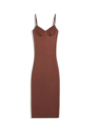 Bershka, DRESS - Tubino - dark brown