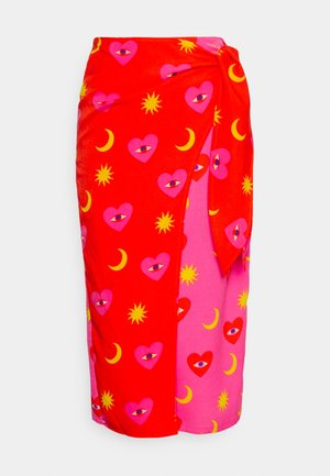 LUCY CLASH SKIRT - Pencil skirt - pink