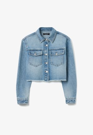 REGULAR FIT CROPPED - Spijkerjas - light blue