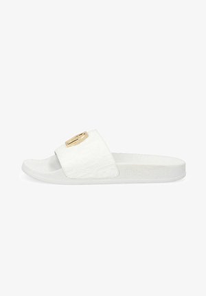 WITH MONOGRAM LOGO - Slippers - white