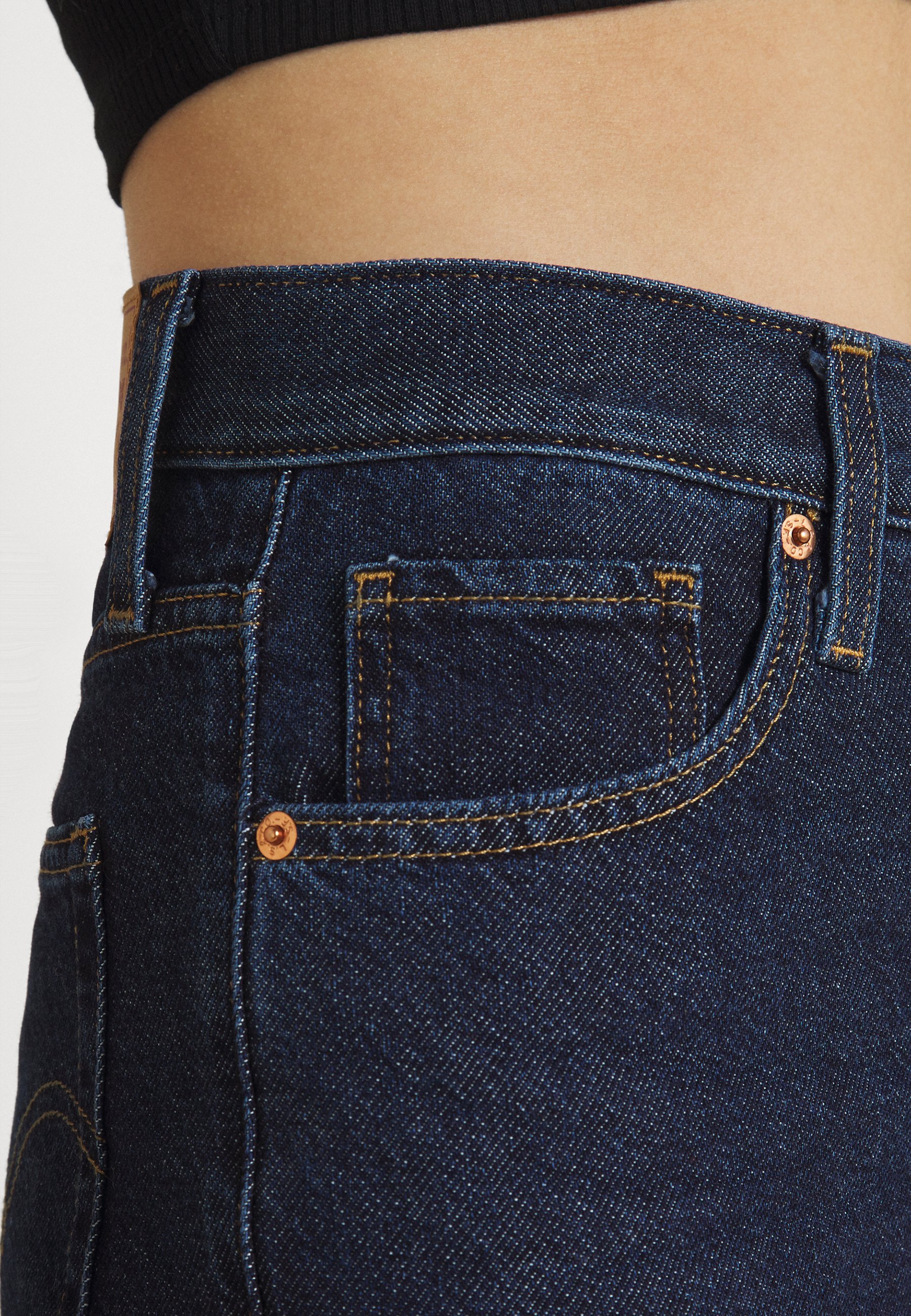 Women HIGH WAISTED MOM JEAN - Jeans Tapered Fit - ocean Women HIGH WAISTED MOM JEAN - Jeans Tapered Fit - ocean