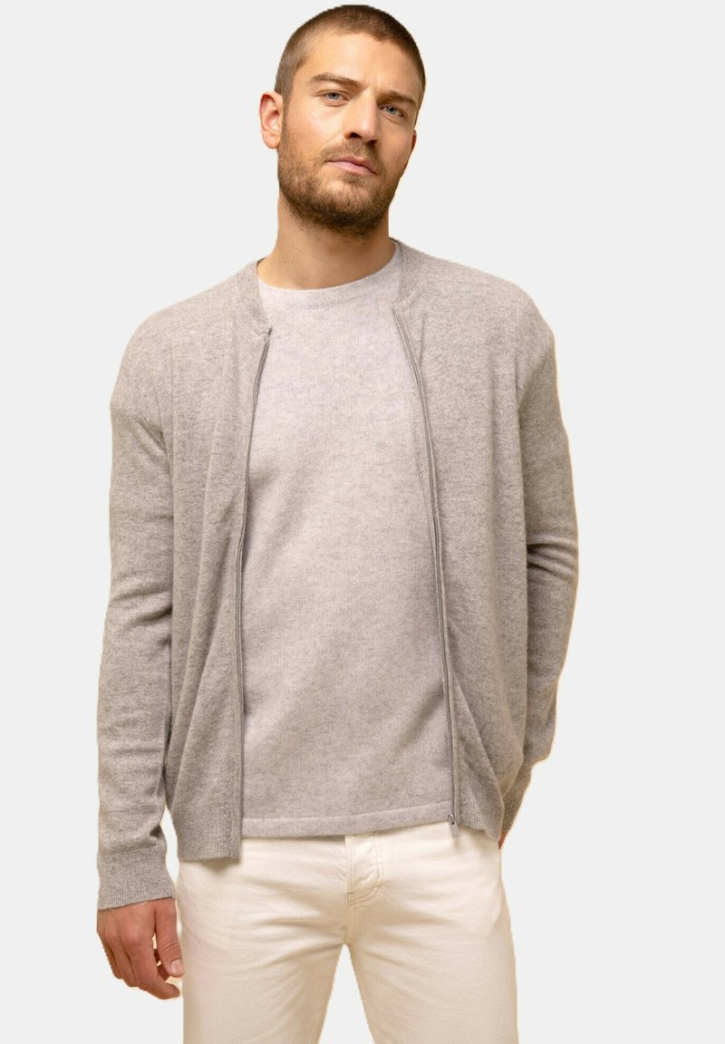 Just Cashmere Giubbotto Bomber - mottled cloud