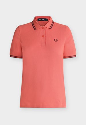Fred Perry, THE TWIN TIPPED - Poloshirt - strawberry cream/oxblood
