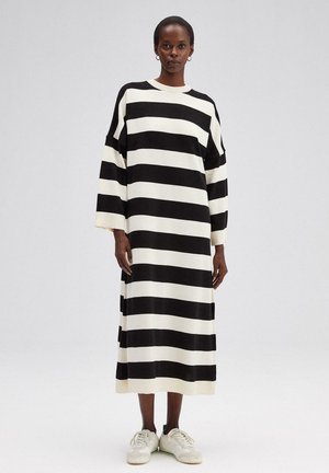 STRIPED OVERSIZE - Haljina s naramenicama - beige