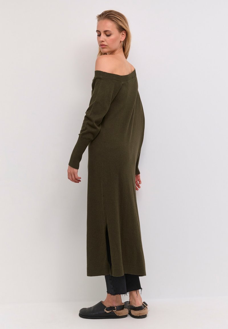 My Essential Wardrobe LOLAMW CUT OUT Jumper dress deep green/dark