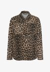 KAJESSICA OVERSHIRT - Veste en jean - black brown leopard