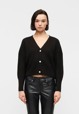VMLEALIGHT V NECK JEWEL CARDIGAN - Gilet - black