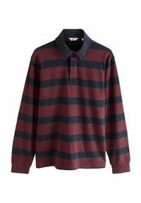 RUGBY - Polosärk - burgundy red navy stripe