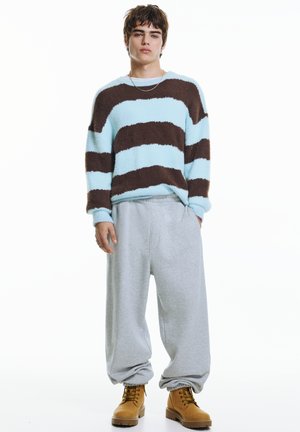 STWD STRIPED - Pulover - light blue