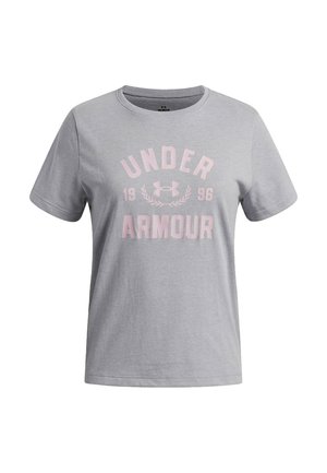 Under Armour, VARSITY - T-shirt print - mod gray light heather
