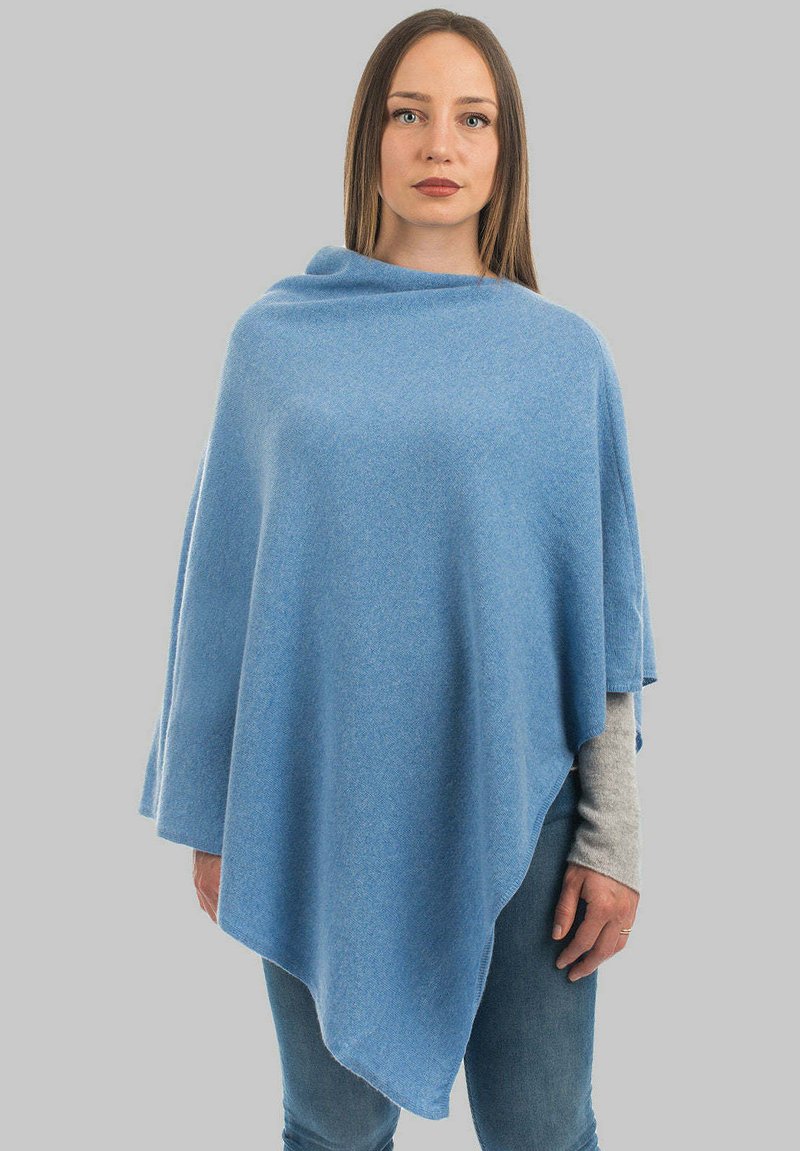 Dalle Piane Cashmere BLEND - Pončo - azzurro