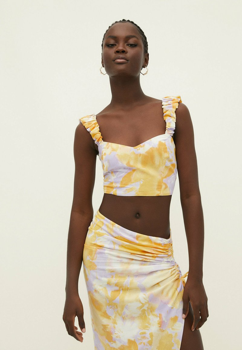 Stradivarius Top - yellow/gelb - Zalando.at