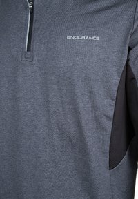 Endurance LANBARK M - Langarmshirt - black melange