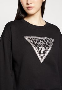 Guess CRYSTAL MESH  - Sudadera - jet black