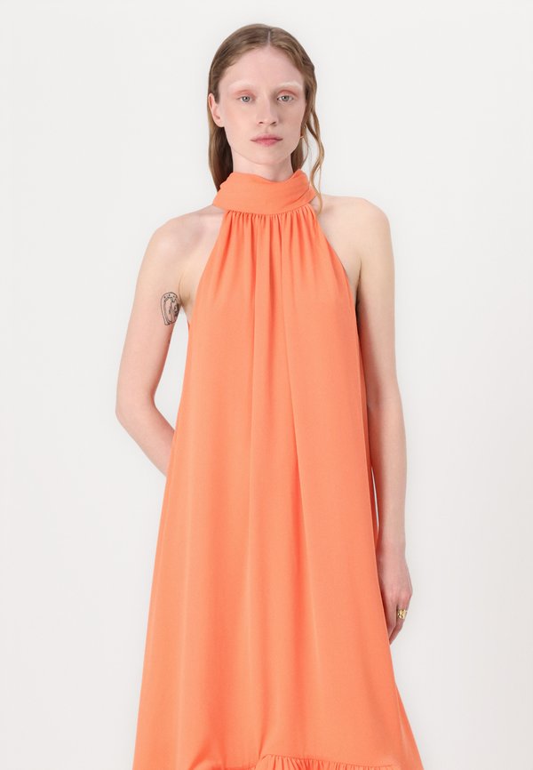SABRINA HALTER NECK RUFFLED DRESS - Cocktail dress / Party dress - papaya4