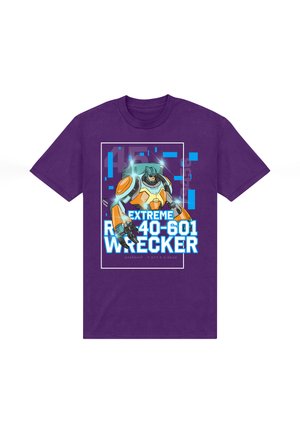 EXTREME WRECKER - Print T-shirt - purple