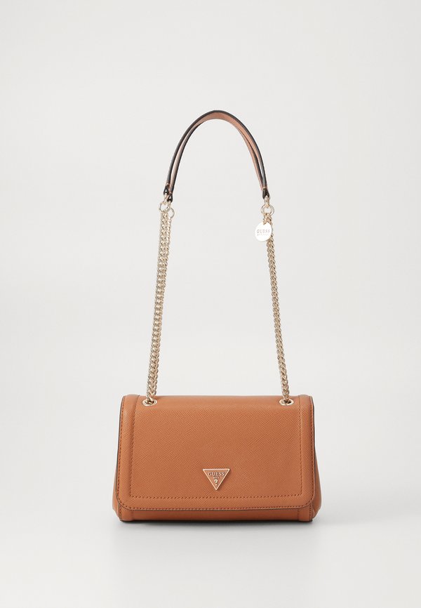 NOELLE II XBODY FLAP - Cross body bag - light cognac3