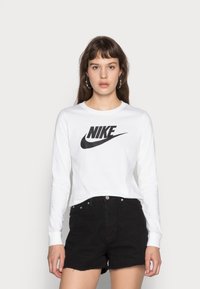 Nike Sportswear - TEE ICON - Long sleeved top - white/black Thumbnail Image 1