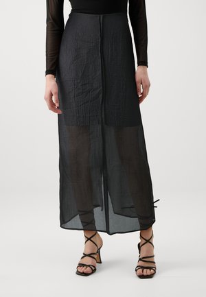 BELESA SKIRT - Maxi szoknya - black