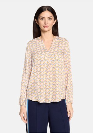 CARTOON MIT MUSTER CASUAL - Bluse - blue apricot