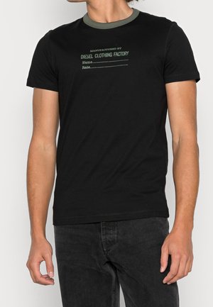 T-shirt med print - black