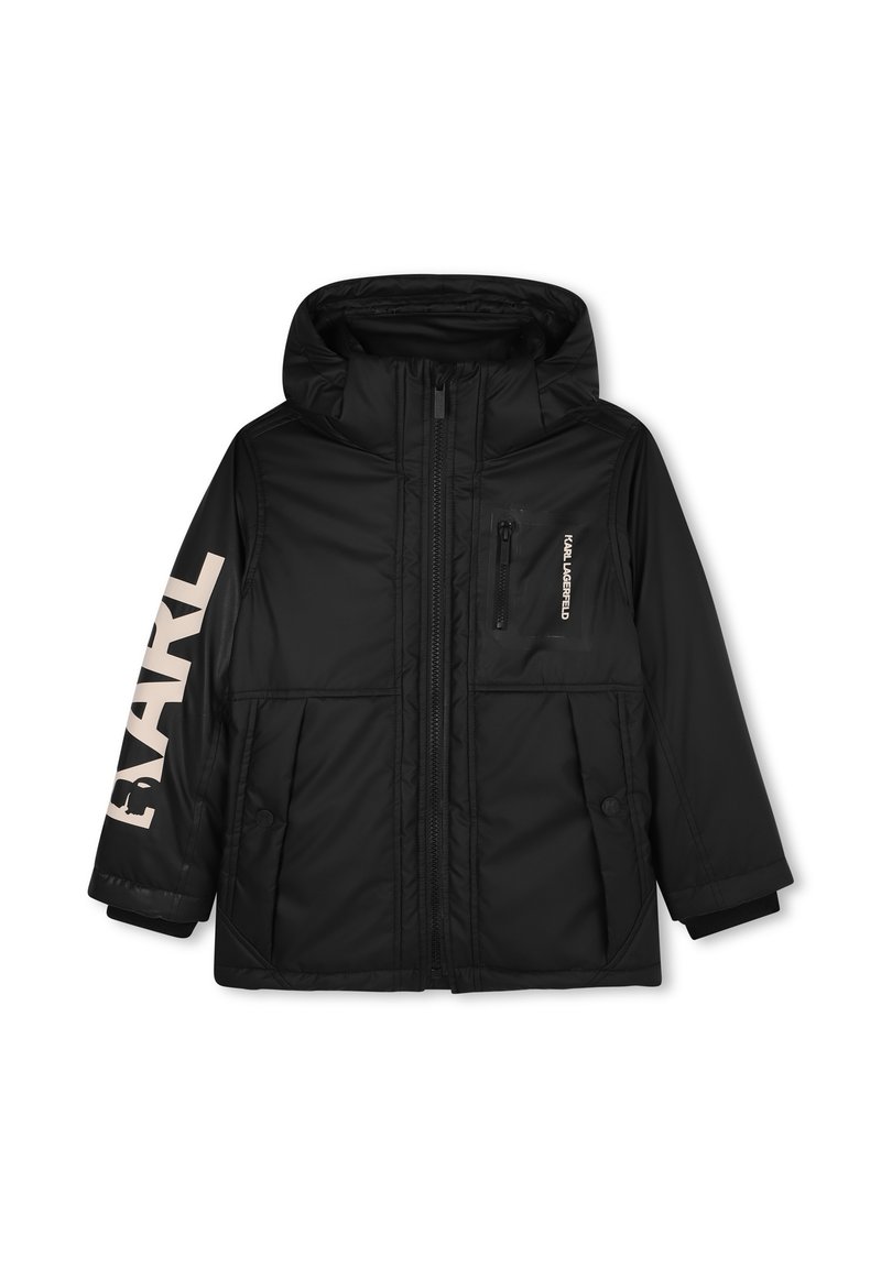 KARL LAGERFELD KIDS Winterjas zwart KARL LAGERFELD KIDS Winterjas zwart