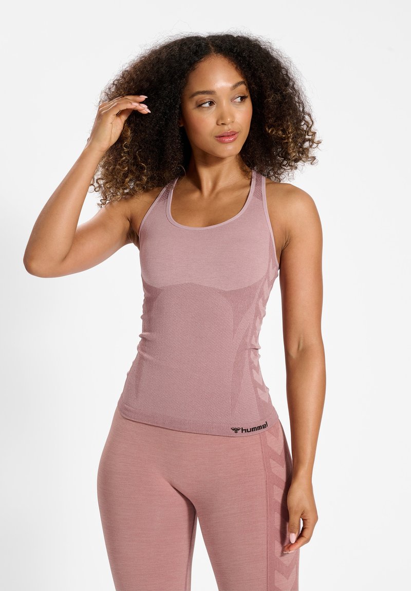 Hummel SEAMLESS - Linne - woodrose rose taupe melange