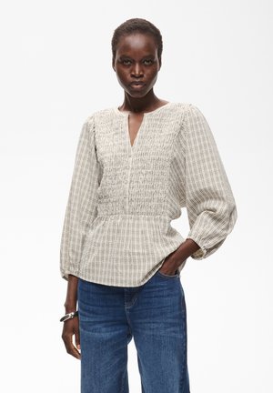 InWear, SURAIW SMOCK BLOUSE - Μπλούζα - light mini striped check