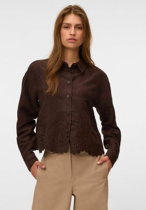 Vero Moda, SHIRT VMKATHY SHIRT - Chemisier - chocolate torte