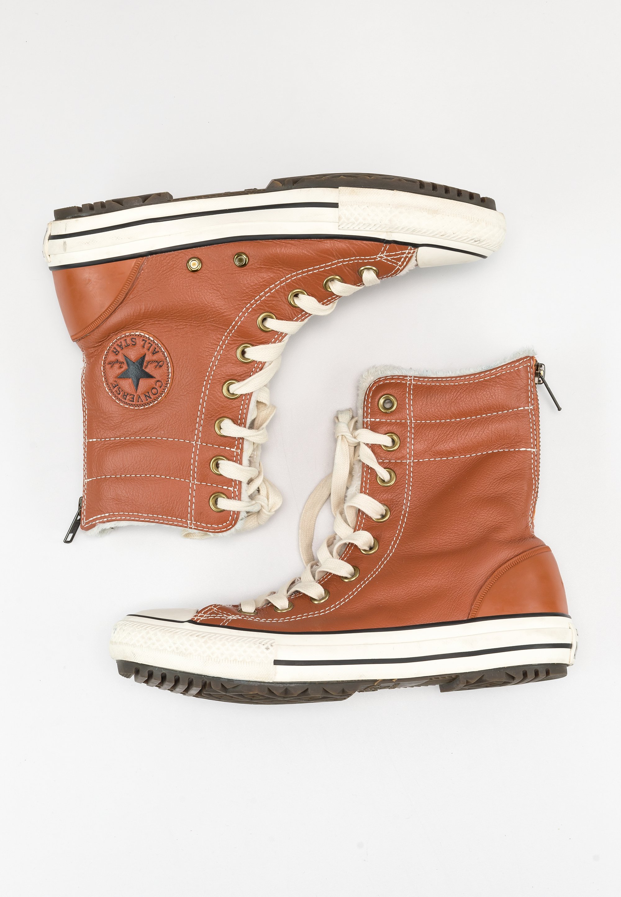 Brown Converse Leder Braun Converse Sneaker High Brown/braun (Pre